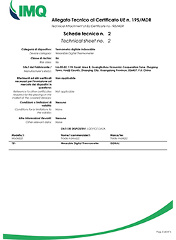 無(wú)線電子體溫計(jì)醫(yī)療器械MDR證書(shū)